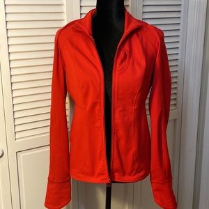 Zella Jacket Womens Small Red Silhouette Fit Excellent Condition!